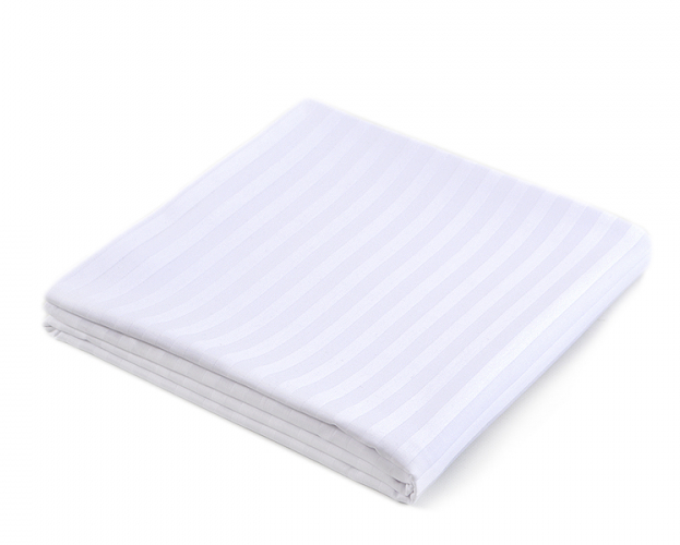 Простирадло сатин 145*215 Hotel&SPA у смужку 1*1 страйп