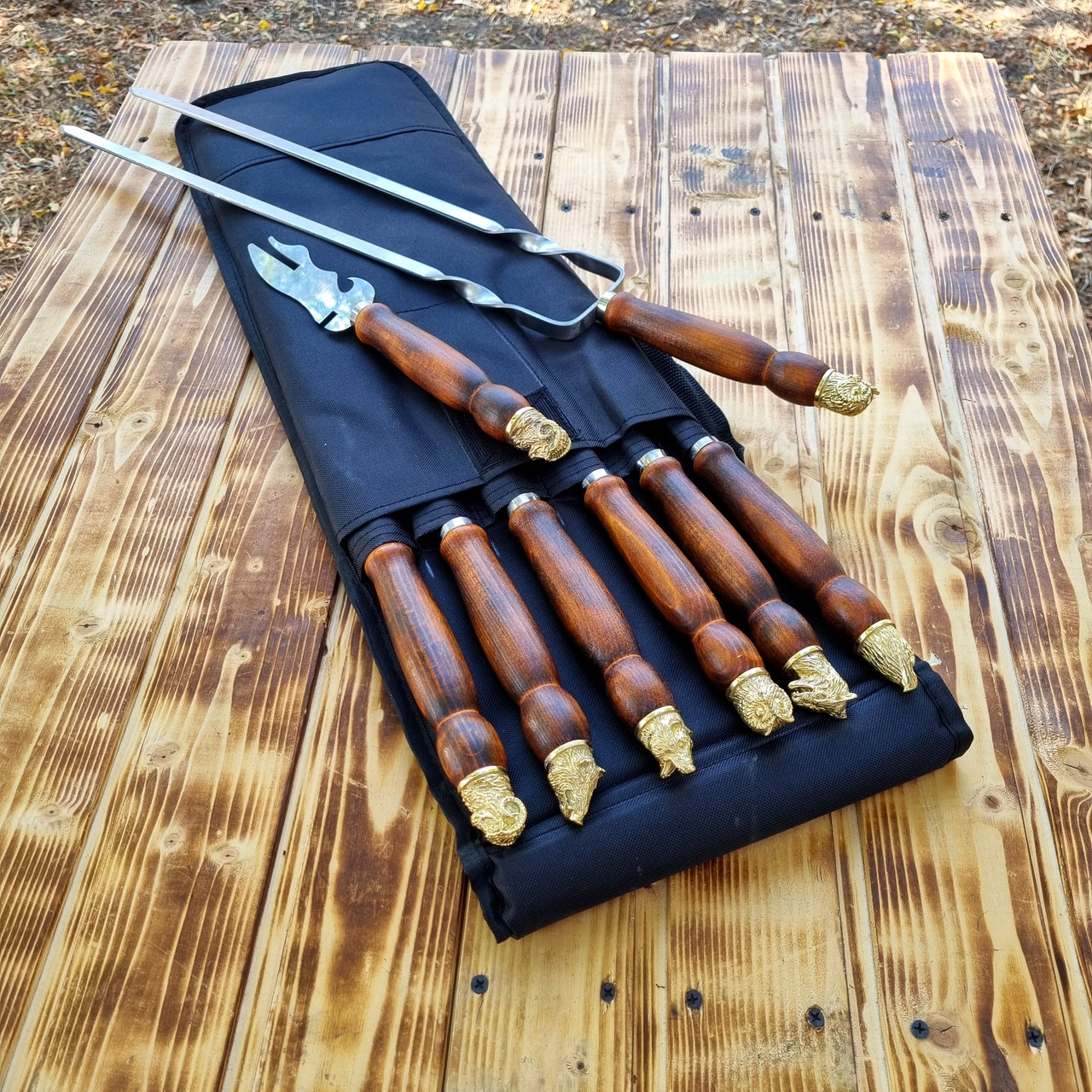 Набор шампуров «Фауна" в чехле (ID#2359140531), цена: 2990 ₴, купить на ...