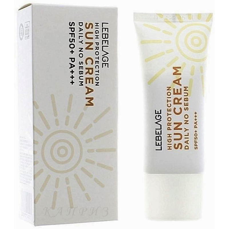 Сонцезахисний крем Lebelage High Protection Daily No Sebum Sun Cream SPF50 30 мл, фото 1