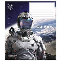 Зошит 18 арк. лінія "Школярик" ВД лак / Galaxy life, фото 2