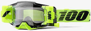 Окуляри 100% ARMEGA FORECAST Goggle Neon Yellow — Clear Lens