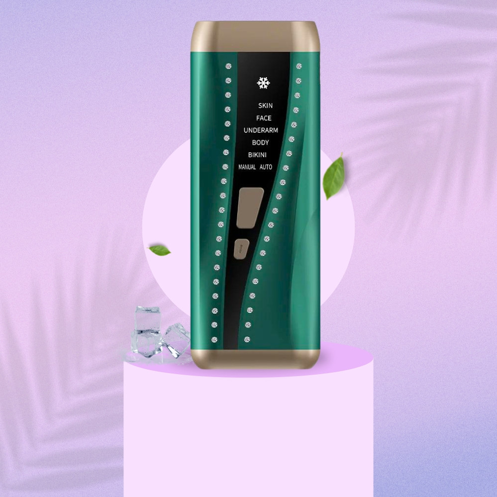 Лазерний фотоепілятор для тіла та обличчя портативний із системою охолодження Професійний домашній епілятор, фото 1