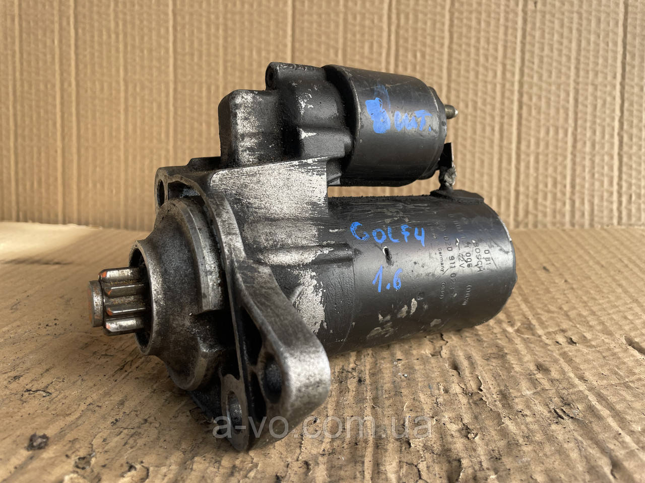 Стартер для Volkswagen Golf, Skoda Octavia, 1.6, 0001121006, 020911023, 9 зубов, фото 1