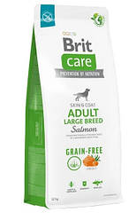 Сухий корм Brit Care Dog Grain-free Adult Large Breed для собак великих порід беззерновий з лососем 12 кг