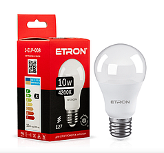 Світлодіодна LED лампа ETRON A60 1-ELP-008 10W 4200K E27 денне світло