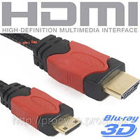 Кабель HDMI-мініHDMI 1.4 версія, 1.5 метра