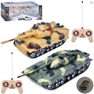 Танковий бій на радіокеруванні "Military War Tank" 369-23, 2 танки