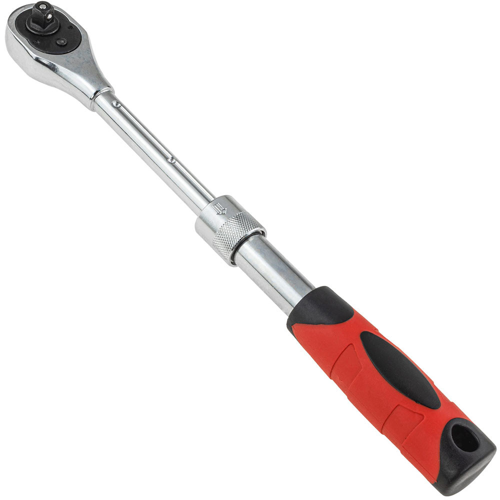 Телескопічна тріскачка 1/4″ (150-200 мм) 72 зубці Vorfal V08543, фото 1