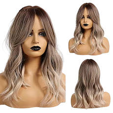 Перука жіноча платиновий блонд, термоволокно DC 250-1, фото 4