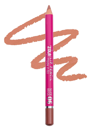 Олівець для губ Zola Lip Pencil 06 Nude Beige, фото 1