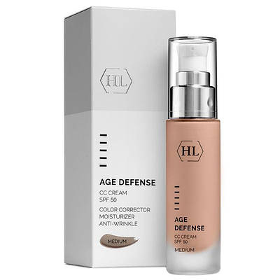 Корегуючий CC Крем з SPF 50 СЕРЕДНІЙ ТОН MEDIUM Holy Land Age Defence CC Cream SPF 50 MEDIUM 50 ml