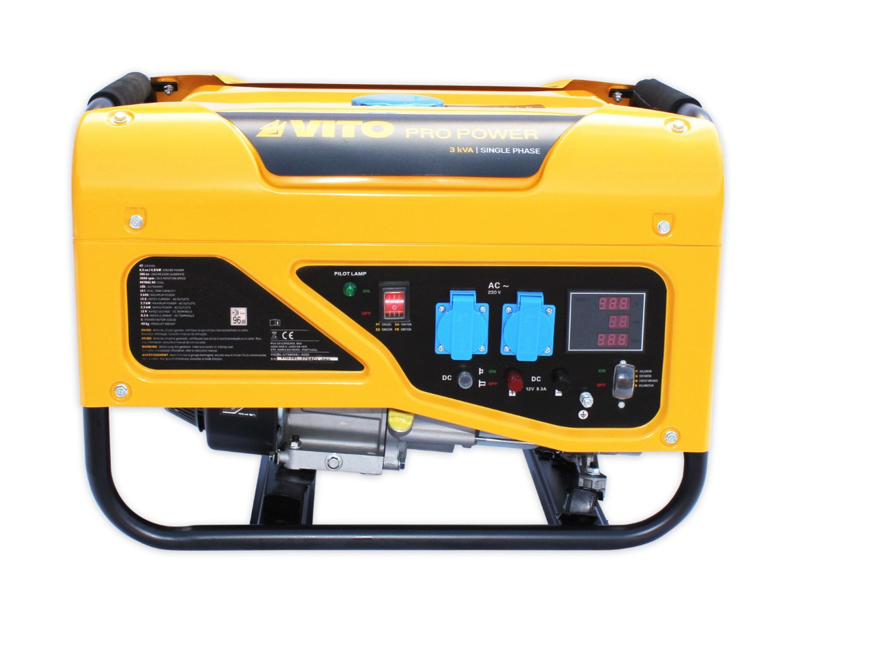 Генератор бензиновий VITO VIG38L, 2.5/2.8 кВт з ручним запуском, фото 1