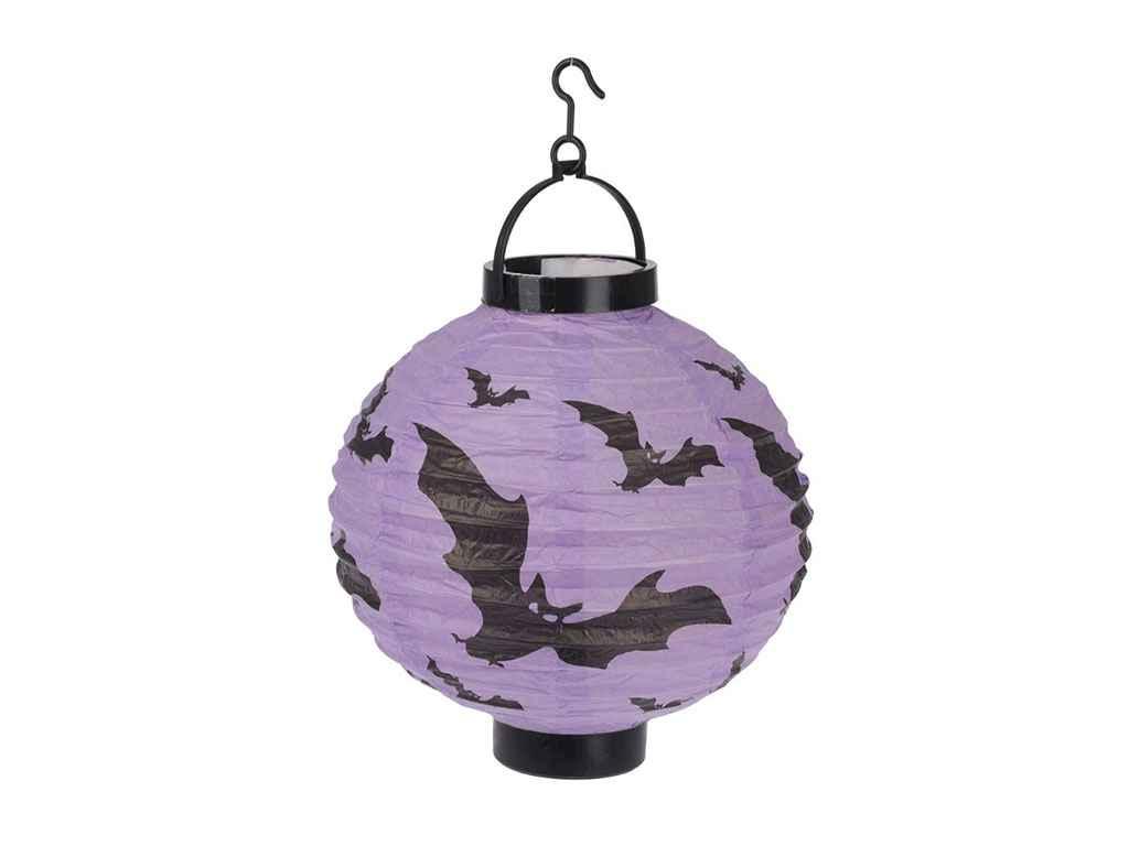 Ліхтарик Halloween бузковий 20см світло на бат-ці MS 4186 ТМ METR, фото 1