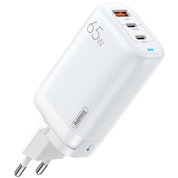 Зарядний пристрій REMAX Ligil Series 65 W PD+QC GaN 2C1A RP-U55 EU