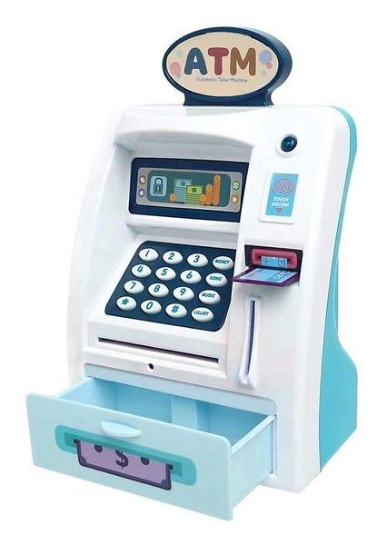 Скарбничка-сейф у формі банківського терміналу ATM WF-3005, біло-синій