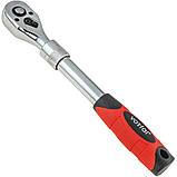 Телескопічна тріскачка 3/8″ (215-315 мм) 72 зубці Vorfal V08544, фото 2