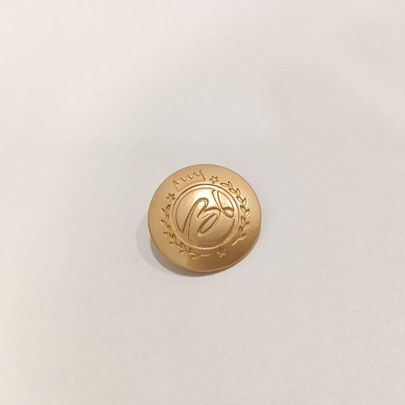 Гудзик для одягу 23 мм металевий