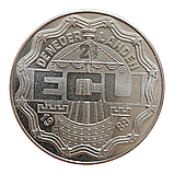 Нідерланди 2½ ECU, 1989 Константин і Крістіан Гюйгенс, фото 3