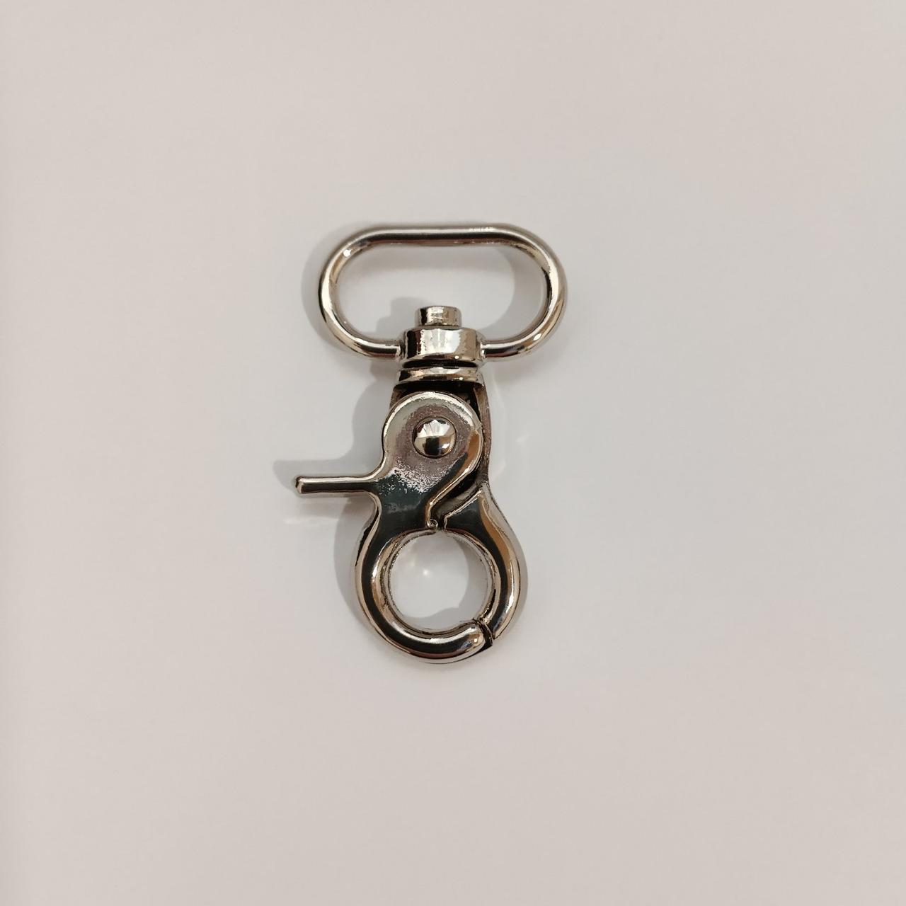 Карабін високої якості 20 мм (100 шт). Нікель.