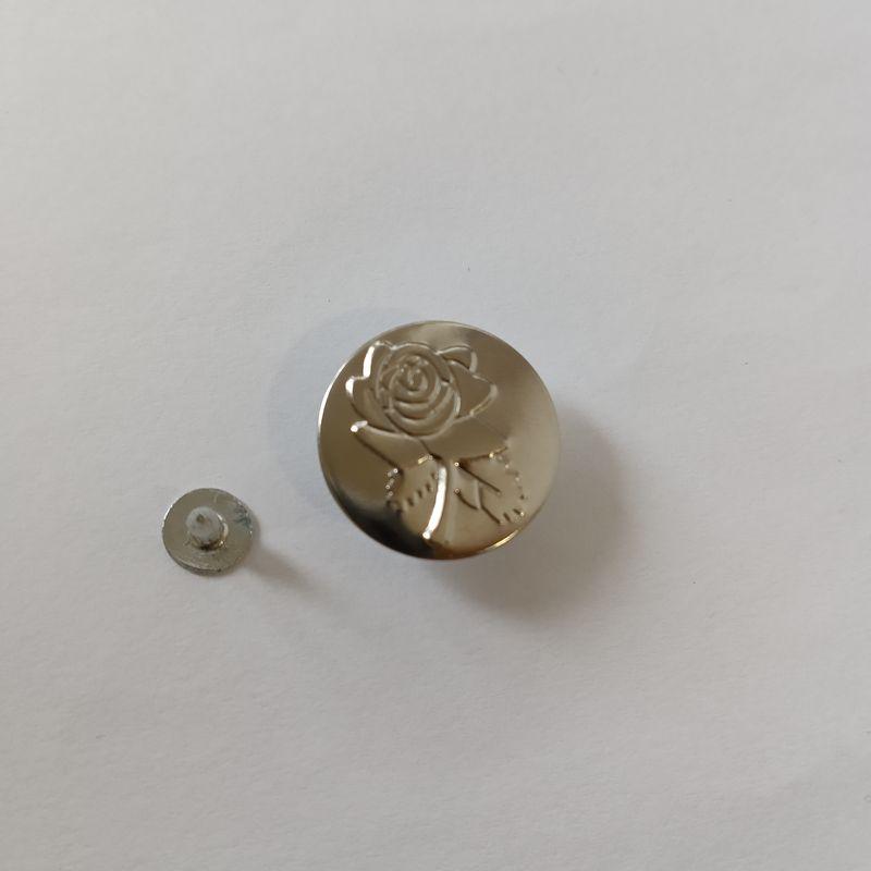 Джинсовий гудзик 20мм (1000 шт). Троянда.