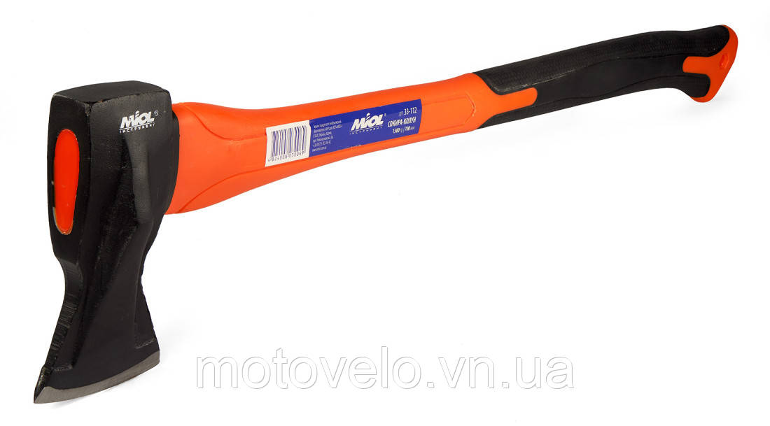 Сокира-колун з пластиковою ручкою 1000 г. Miol