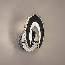 Бра світлодіодне кристал F+Light 54W колір Хром + + Чорний FP-23503-1