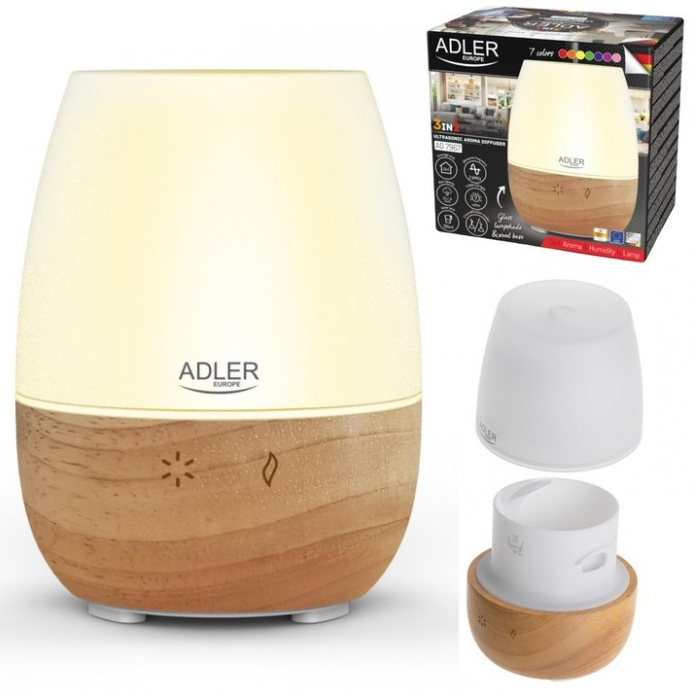 Ультразвуковий аромадифузор 3в1 Adler AD 7967 130мл, фото 1