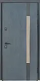 Вхідні двері Булат Термо House Kale модель 705/431 темний антрацит / вулична антрацит сірий, фото 2
