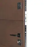 Вхідні двері Булат Термо House 1200мм Kale модель 703/191 венге темний / вулична білий атласний, фото 7