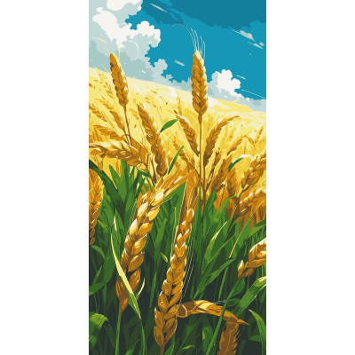 Картина за номерами "Рідне поле" лак 40*80см, термопакет, ТМ ART Craft, Україна