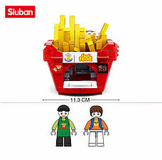 Конструктор Sluban Food Court M38-B0705B — Кафе Картопля-Фрі: Створіть свою затишну Закуску!, фото 5