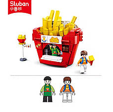 Конструктор Sluban Food Court M38-B0705B — Кафе Картопля-Фрі: Створіть свою затишну Закуску!, фото 6