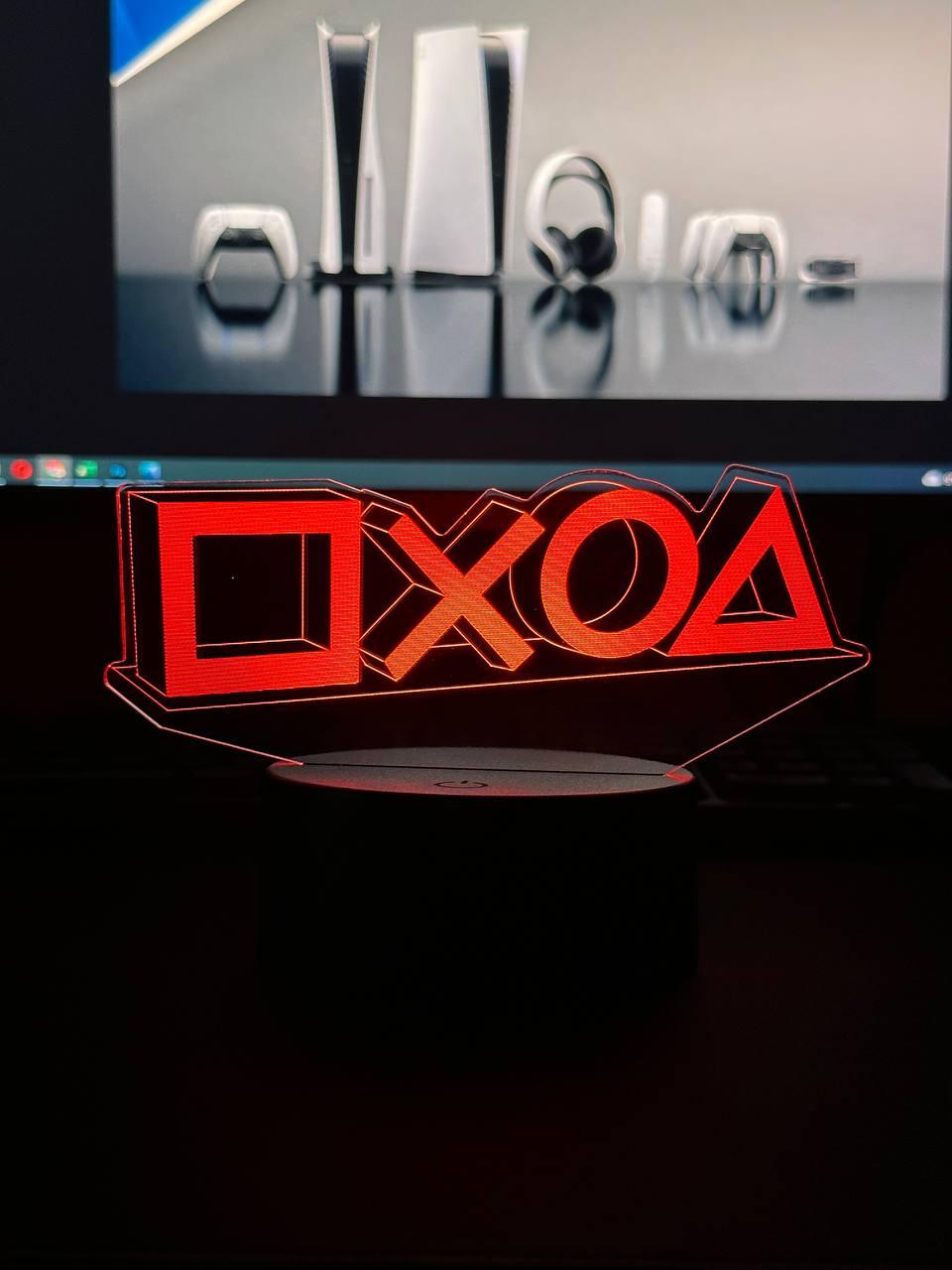Світильник настільний RGB 3D + пульт (PS Symbol) Lux