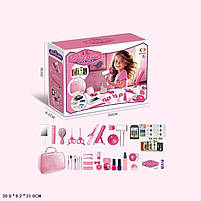 Ігровий перукарський набір HS6622 на батарейках, зі світлом, звуком та феном з обдуванням, фото 2