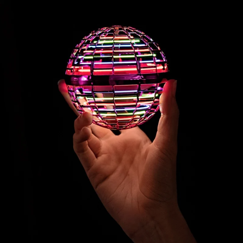 Літаючий шар-спінер світлодіодний FlyNova Pro Gyrosphere іграшка-м’яч бумеранг для дитини з LED підсвічуванням, фото 1