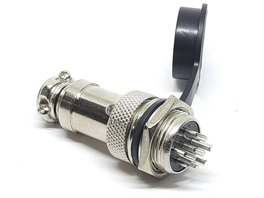 Роз'єм GX16-6 контактів (6 pin) пара (Гніздо з вологозахисною