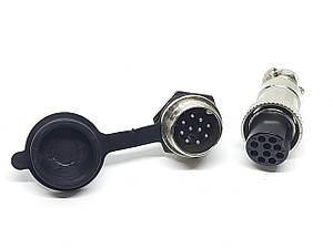 Роз'єм GX16-6 контактів (6 pin) пара (Гніздо з вологозахисною