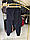 Чоловічі спортивні штани на манжетах Scour 3714 (батал) 3-10XL т-сині, фото 2