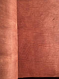 Натуральна шкіра Чепрак для взуття, ременів, сумок, меблів, підошви, кінських упряжок товщиною 3,0-4,0 мм. Червоно-коричнева, фото 3