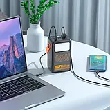 🖤Power Bank Hoco J110A 60000mAh 65W УМБ швидка зарядка PD, LED дисплей, ліхтар Чорний, фото 7