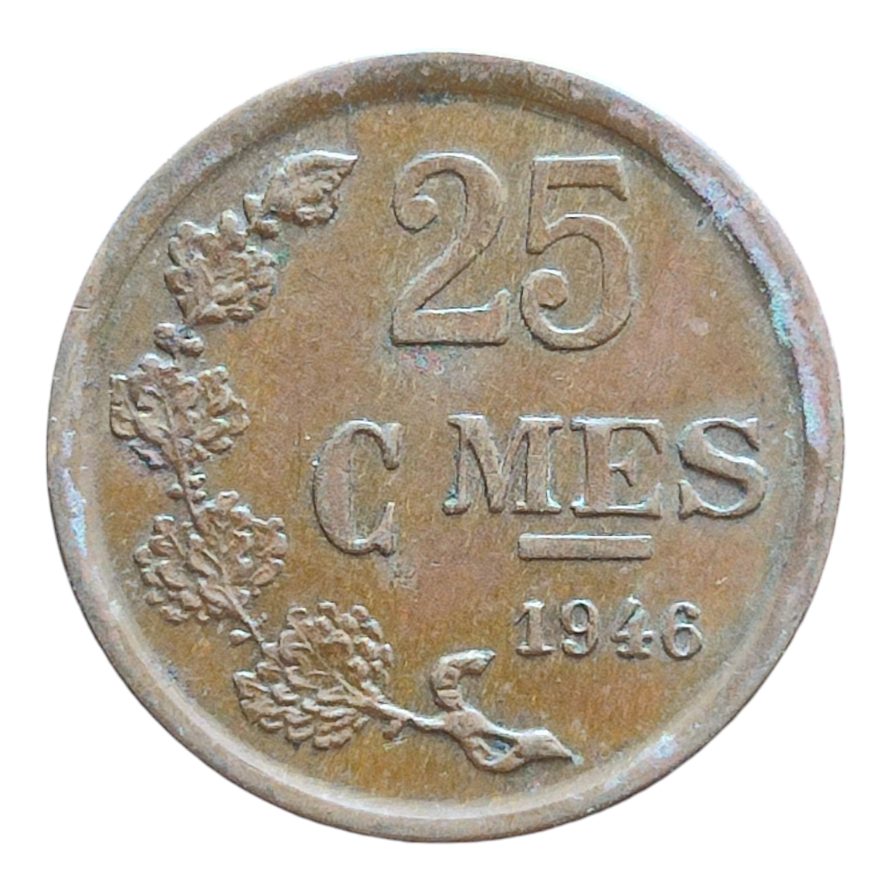 Люксембург 25 сантимів, 1946