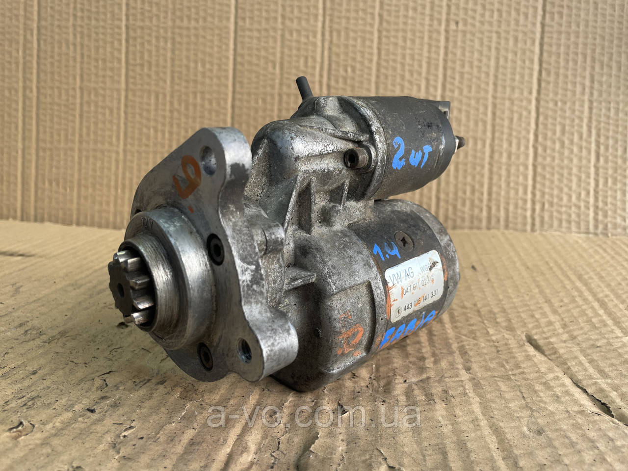 Стартер для Skoda Octavia, Fabia, 1.4, 047911023G, 443115141331, 9 зубів, фото 1