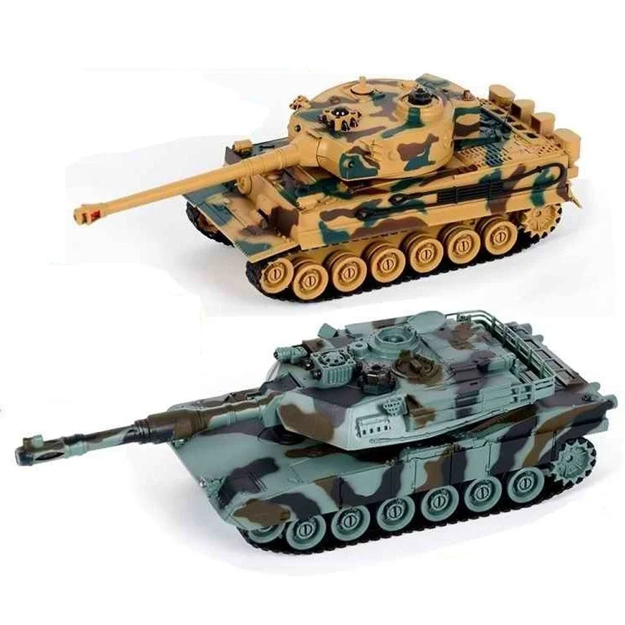 Набір танків на радіокеруванні ігровий (2 танки, 2 пульти управління, звук, підсвічування) 99823, фото 1