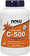Вітамін С NOW C-500 chewable 100 tab cherry-berry