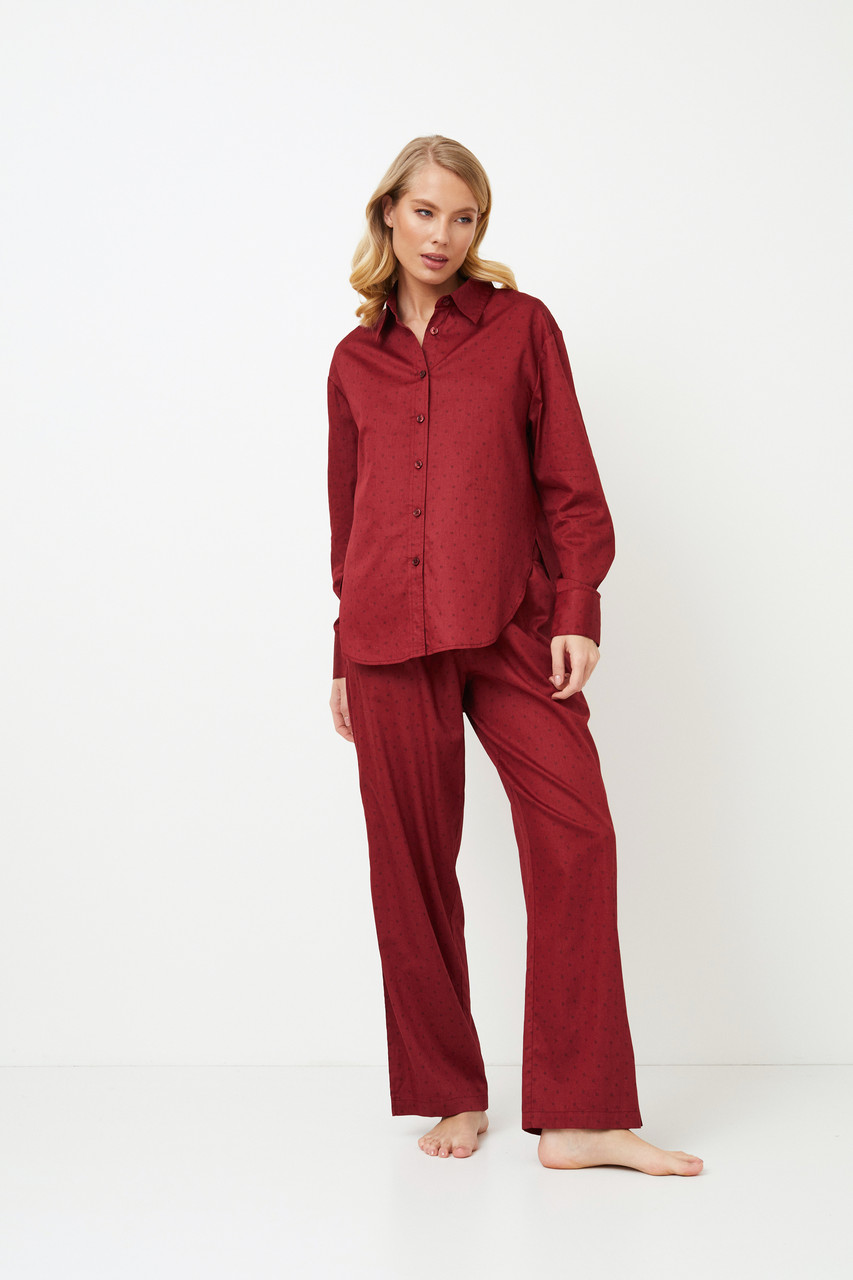 Жіноча піжама сорочка і штани Aruelle Vittoria pajama long