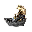 Декоративна романтична статуетка "Побачення на човні" з полістоуну висота 17 см, фото 4