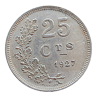 Люксембург 25 сантимів, 1927