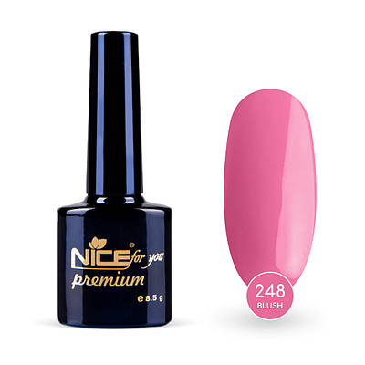 Гель-лак Nice for you Blush Premium №248 Китайський рожевий 8.5 г