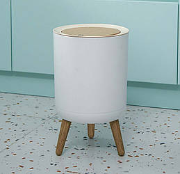 Відро для сміття. Модель RD-6534 Модель B, Білий Модель А зі знімними ніжками, Білий