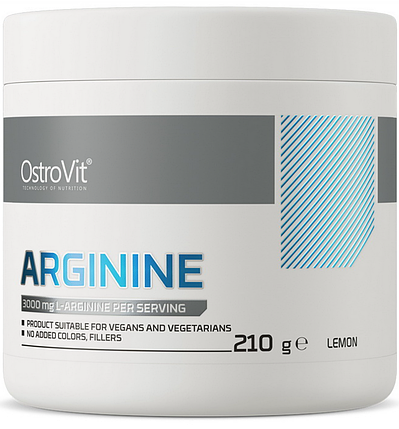 L-аргінін OstroVit 100% Arginene 210 g лимон, фото 1